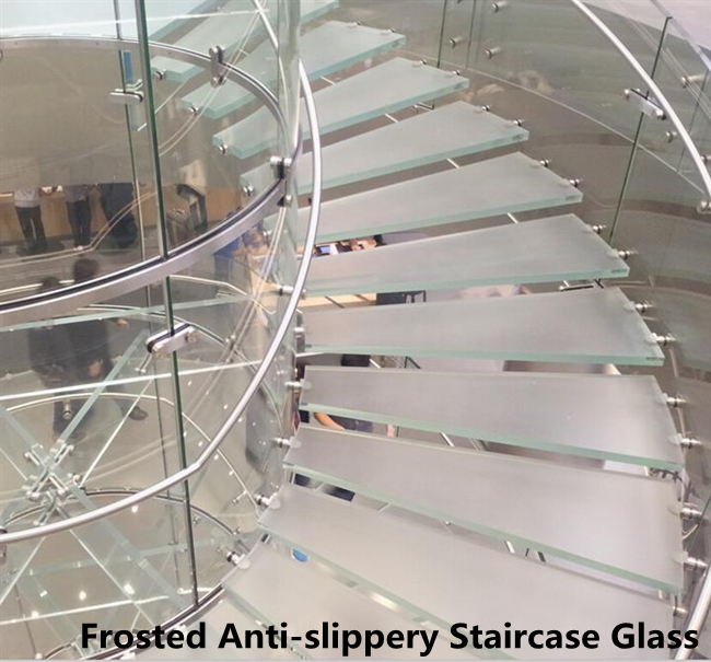 磨砂反滑板楼梯玻璃
