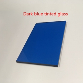La fábrica de China crystal tintado azul oscuro de 5.5mm y vidrio azul ford, fabricante de vidrio de ventana azul