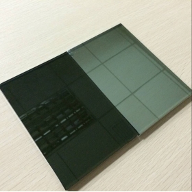 中国6毫米深灰色反光玻璃供应商，6毫米黑色反光玻璃价格工厂