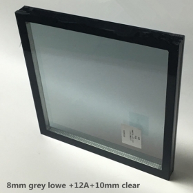 中国中国8mm grau Low E + 12A + 10mm透明gehärtetem Isolierglas Hersteller-Fabrik