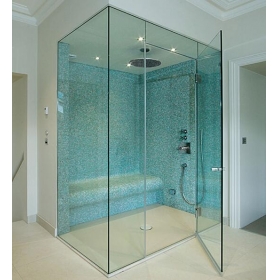 Chiny Prysznic drzwi szklane bezramowe 6mm bezpieczezynstwa hartowane szkko dostawców Chiny fabrycznie