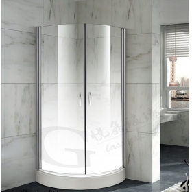 中国特别设计浴室霜梯度乳白色12mm低铁钢化玻璃超透明安全淋浴玻璃1/2 